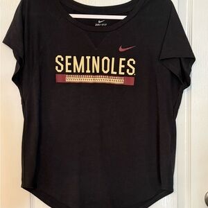 Nike Women's Black FSU Seminoles Dri-FIT Tee